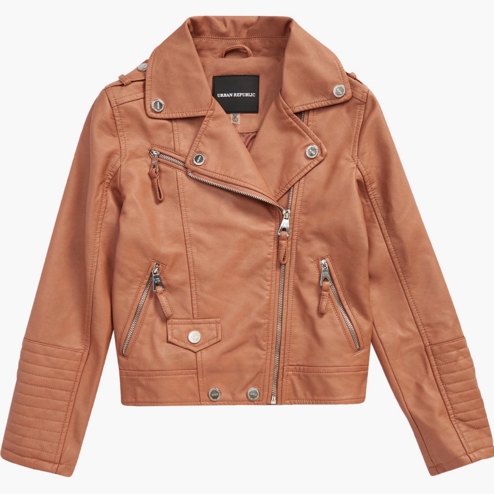 Urban Republic Kids Tan Biker Jacket